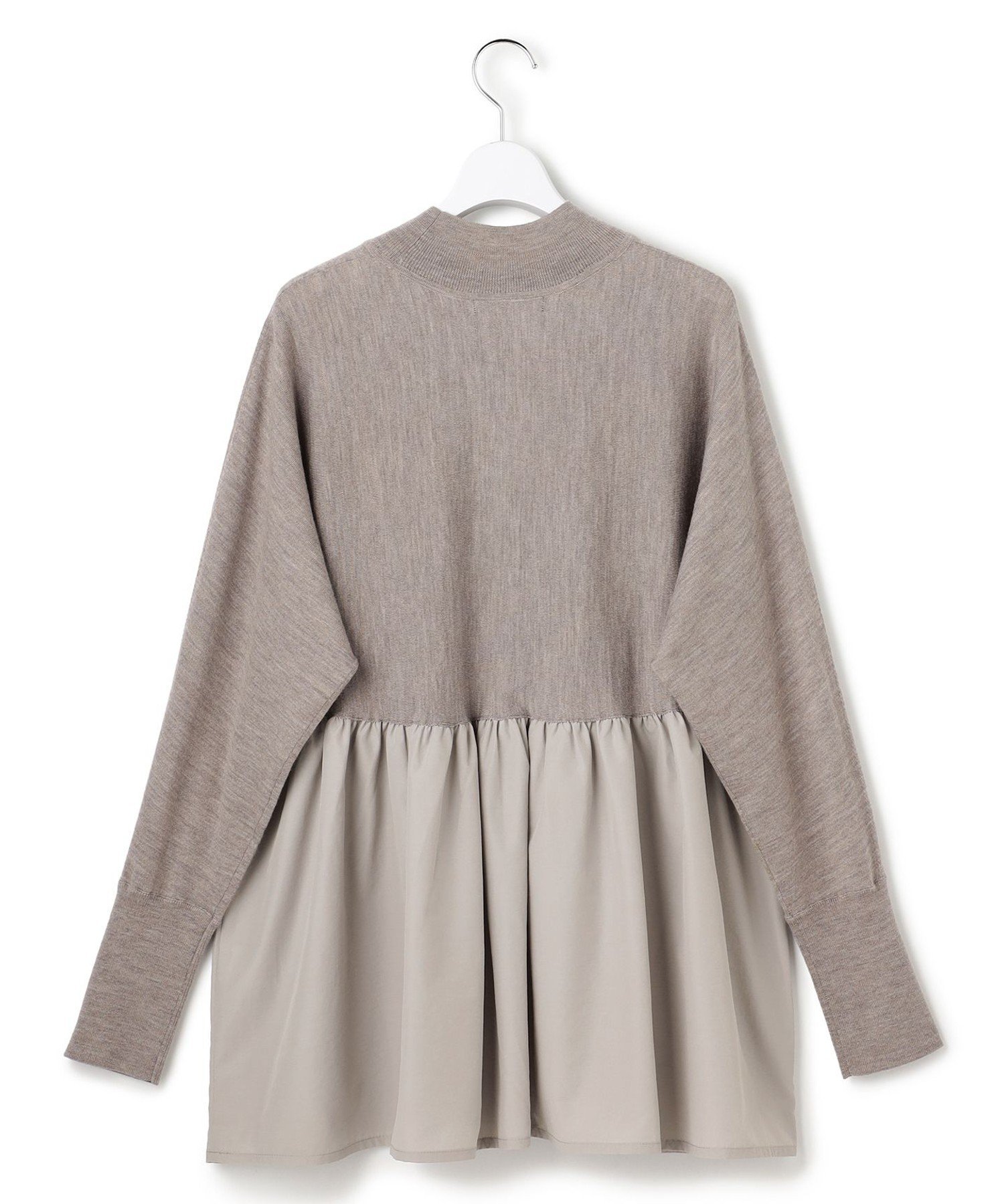 23区｜【洗える】ギャザープルオーバー コンビ ニット | Rakuten