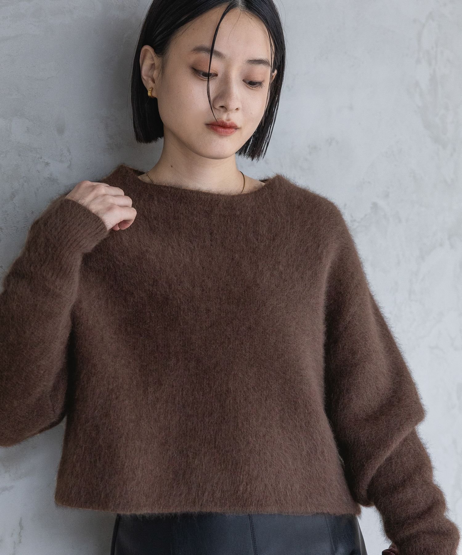 A part by｜CNラクーンコンボートネックプルオーバーニット | Rakuten