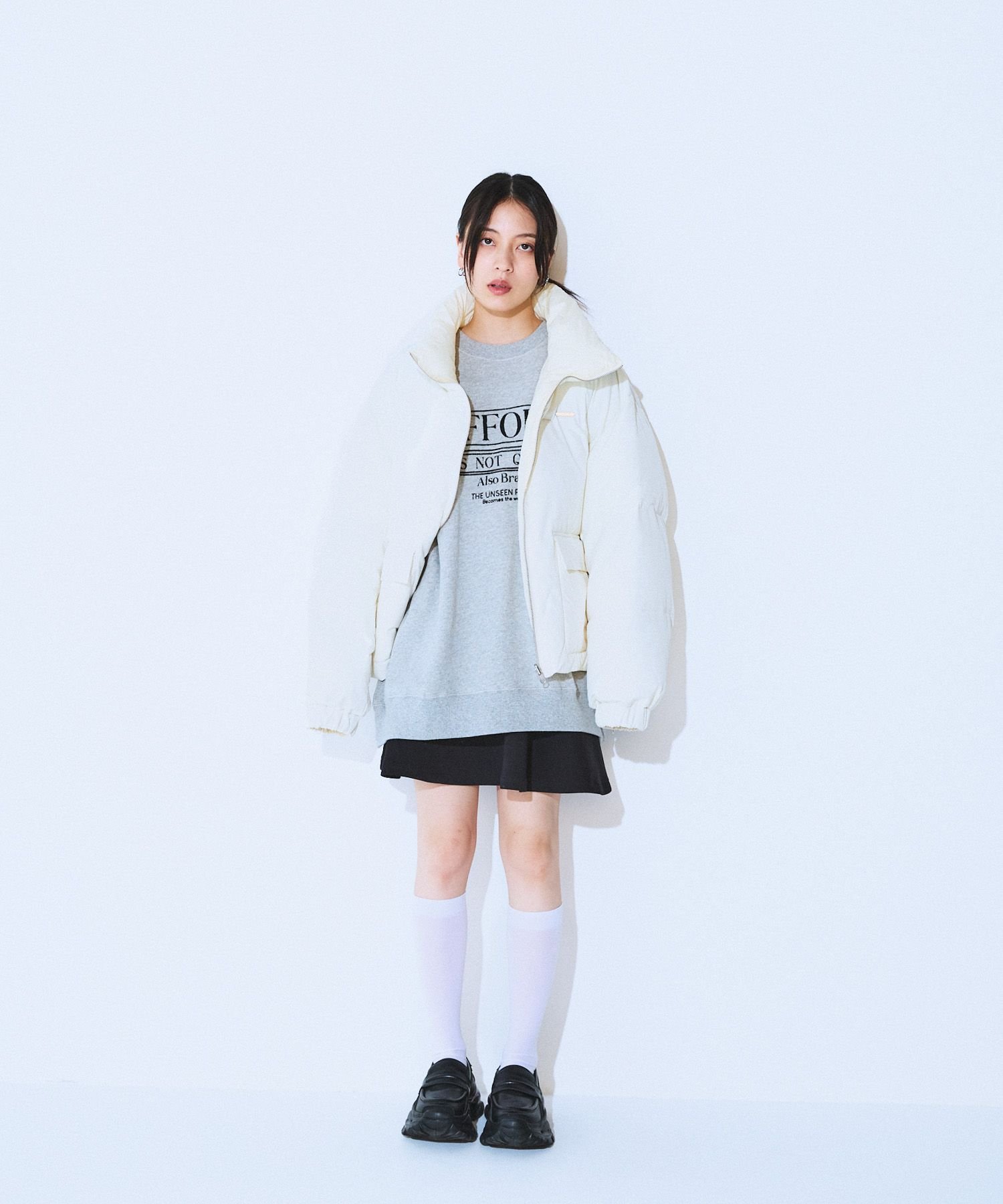 JEANASIS｜リバーシブルボリュームスタンドパファーコート | Rakuten