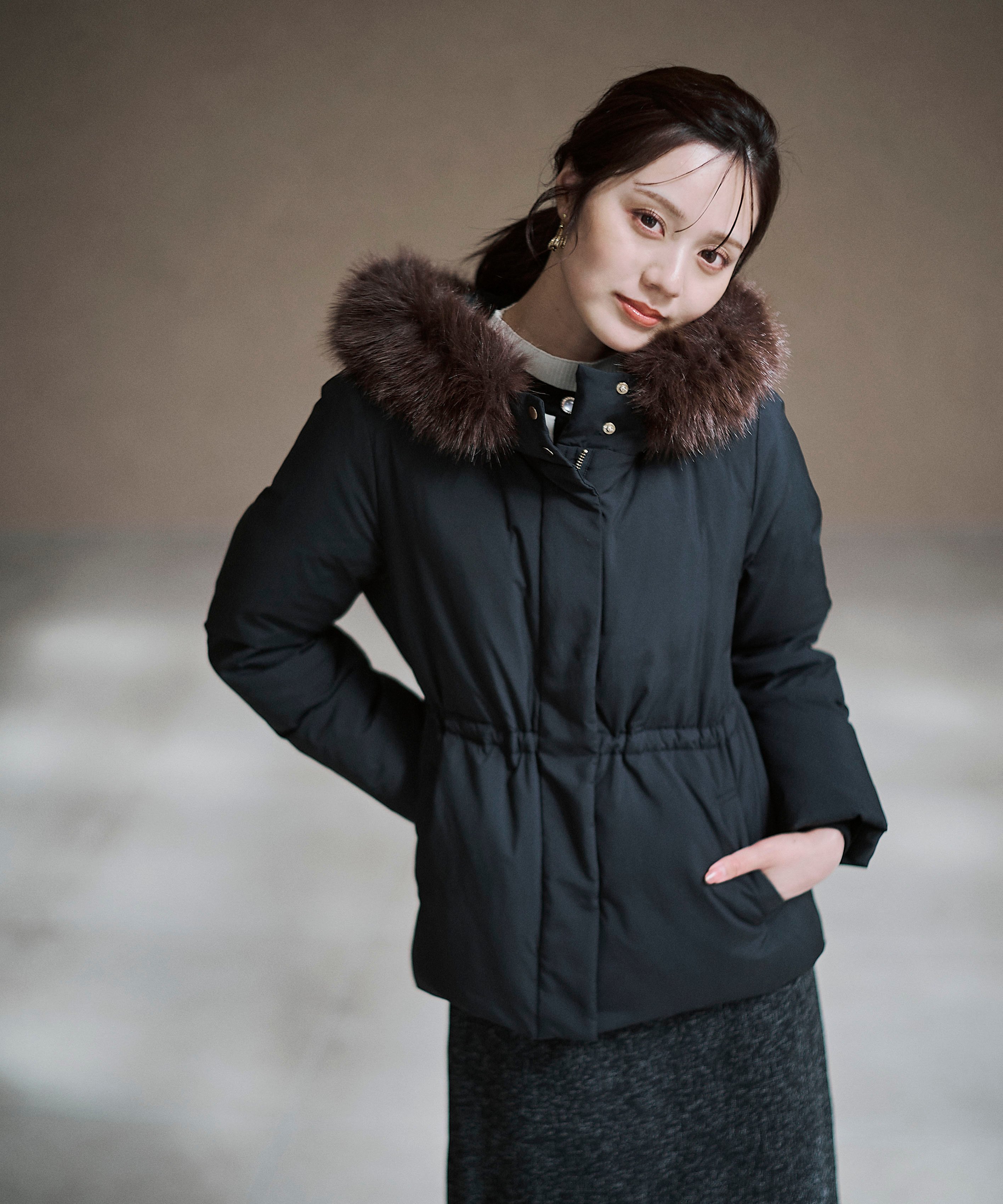 PROPORTION BODY DRESSING｜ウエストマークショートダウン 25AW