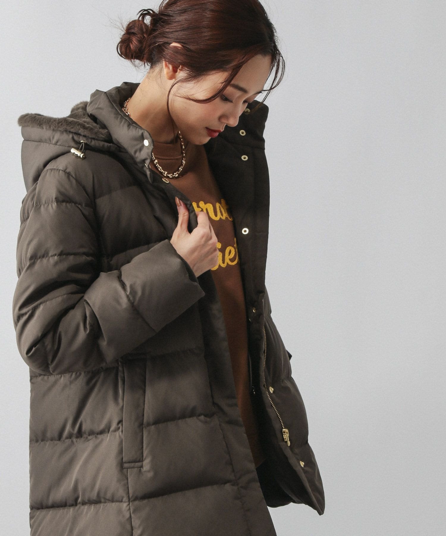 GLOBAL WORK｜ウツクシルエット撥水ダウンコート/497165 | Rakuten