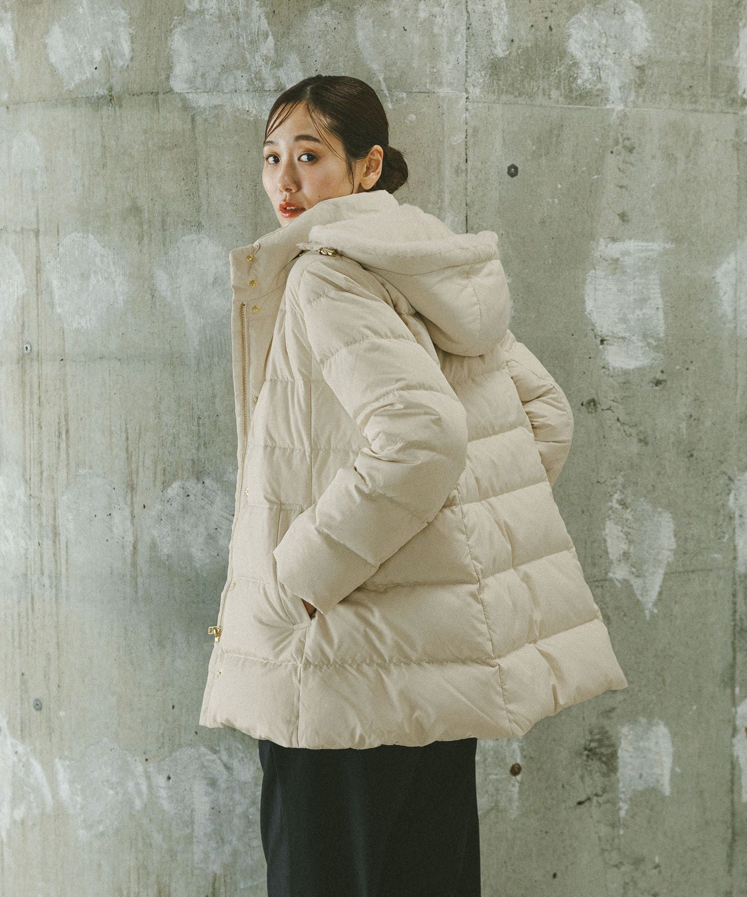 GLOBAL WORK｜ウツクシルエット撥水ダウンコート/497165 | Rakuten