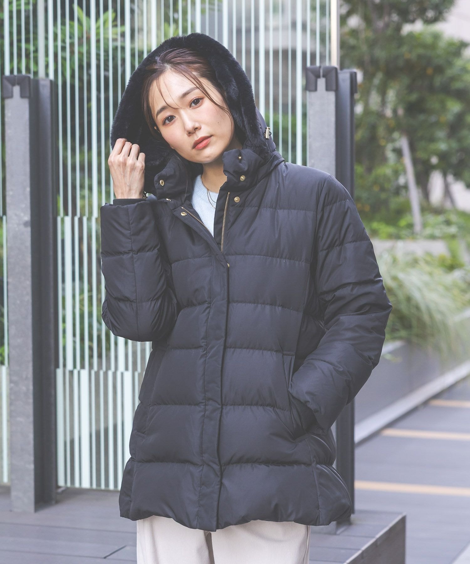 GLOBAL WORK｜ウツクシルエット撥水ダウンコート/497165 | Rakuten