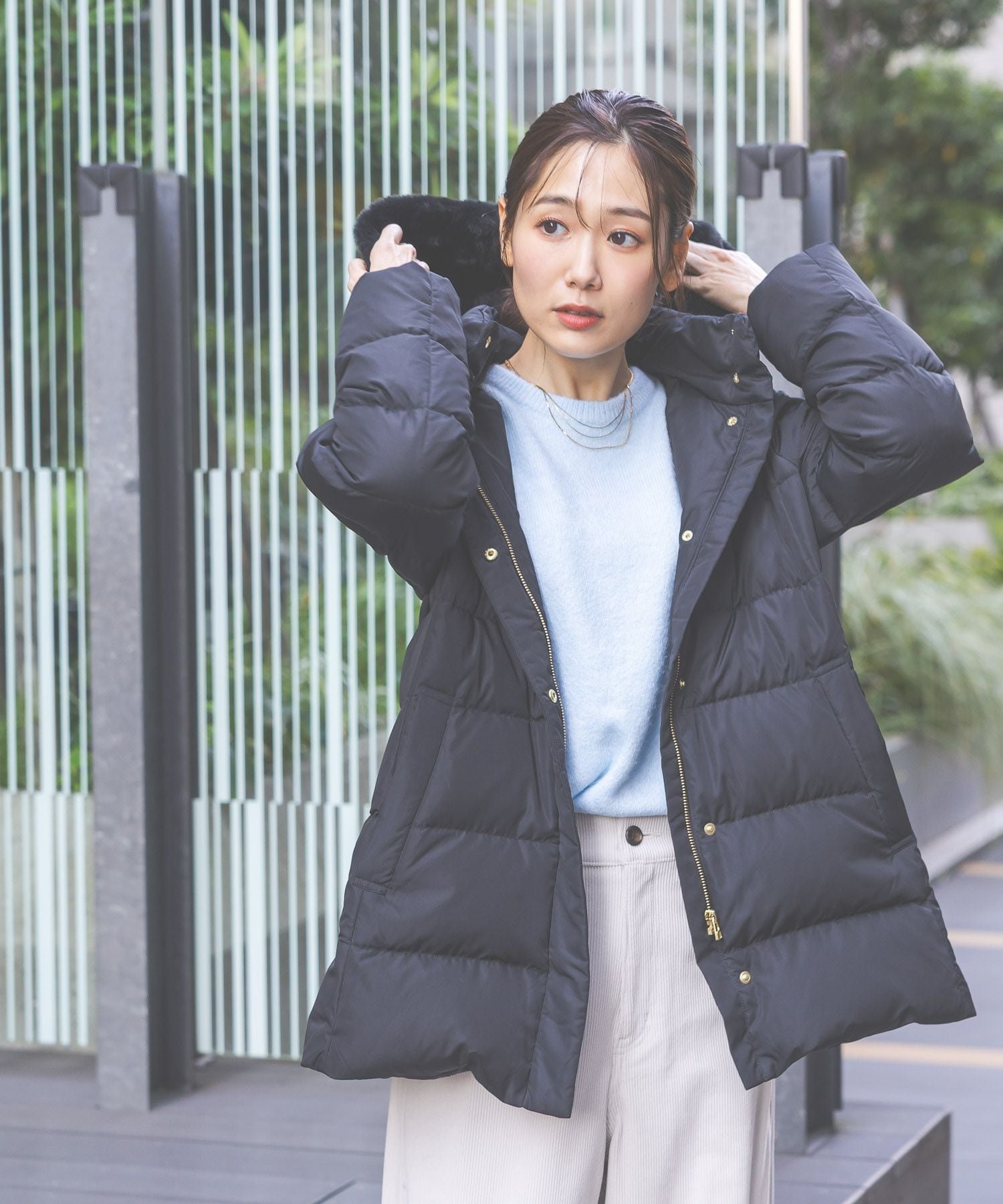 GLOBAL WORK｜ウツクシルエット撥水ダウンコート/497165 | Rakuten