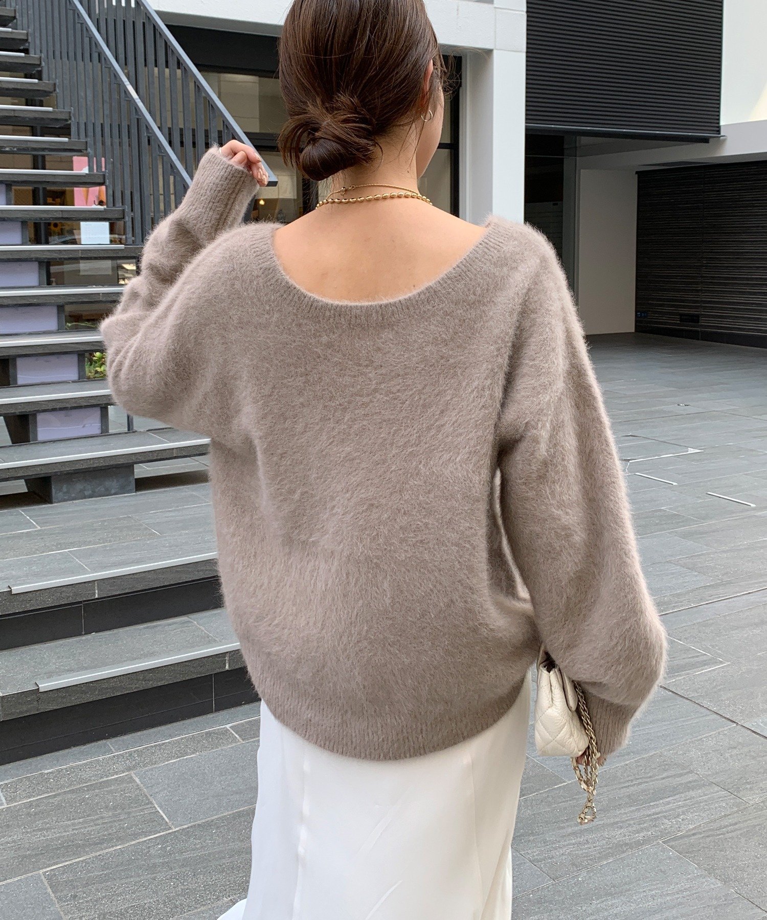 DOUDOU｜ファーカシミヤプルオーバー | Rakuten Fashion(楽天