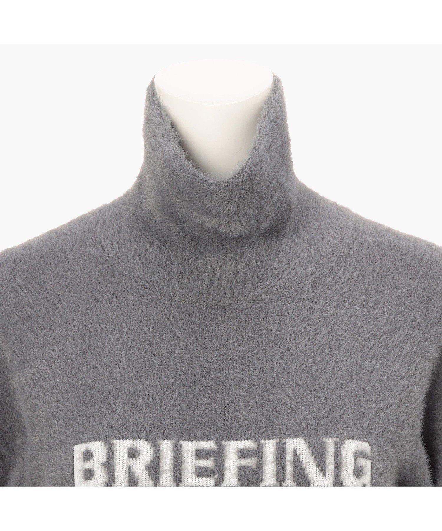 BRIEFING｜ウィメンズ シャギー ロゴ タートルネックニット | Rakuten