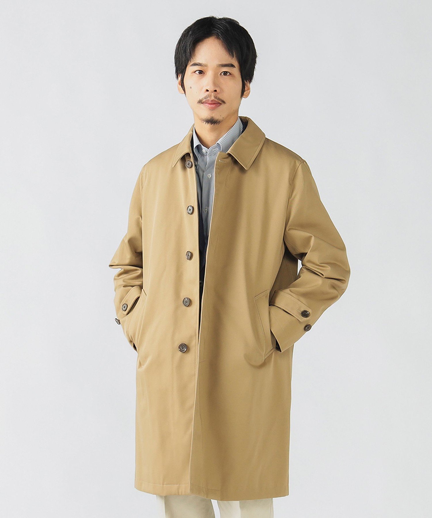 BEAMS HEART｜撥水 ギャバジン ステンカラーコート | Rakuten Fashion