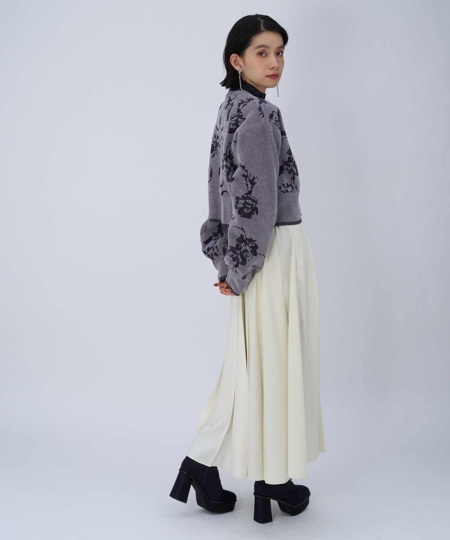 HARE｜アシメジャガードプリーツスカート | Rakuten Fashion(楽天