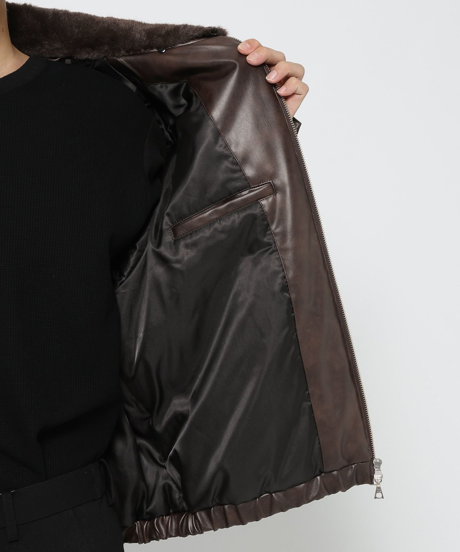 HARE｜エアサーマルエリファーレザーブルゾン | Rakuten Fashion(楽天