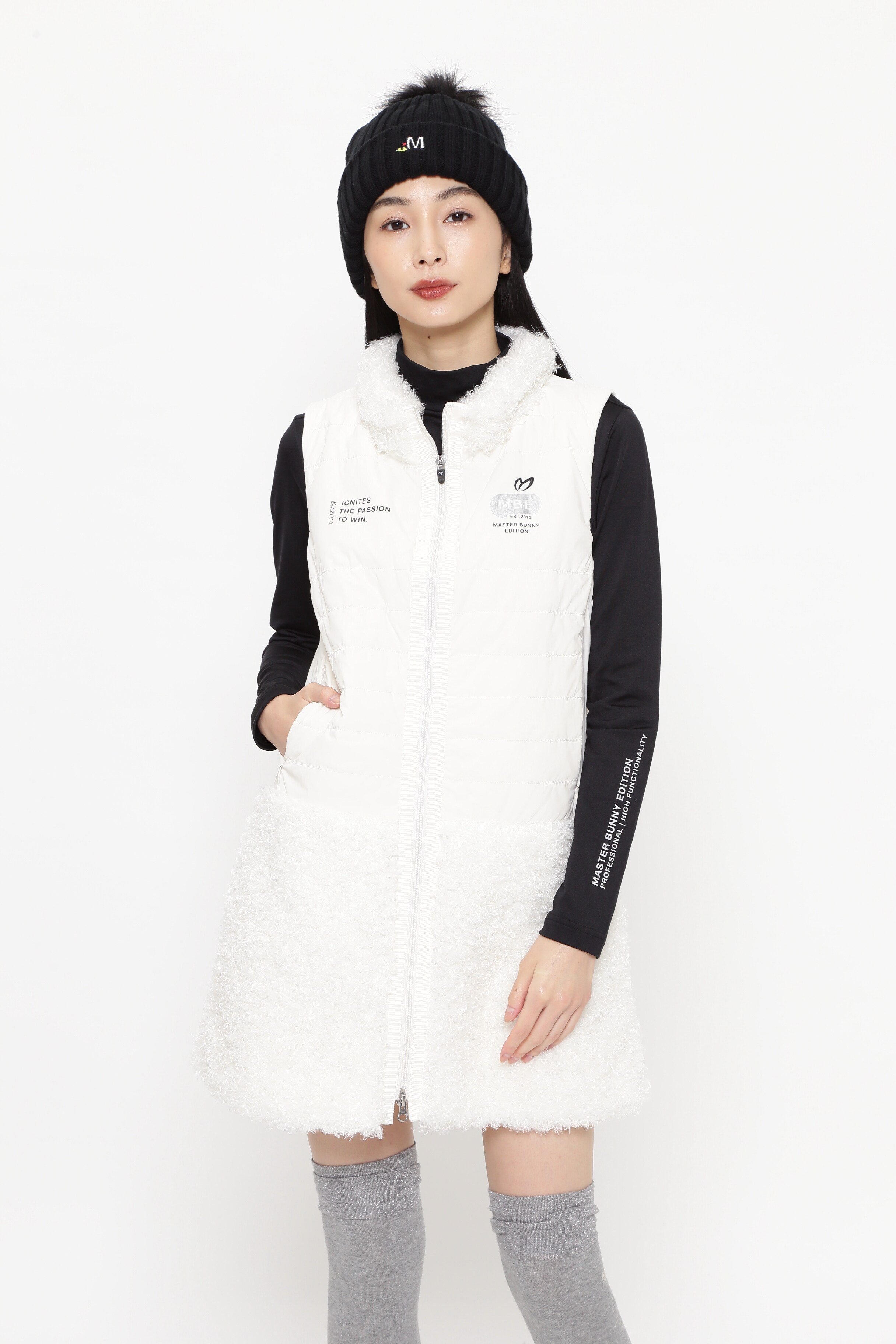 MASTER BUNNY EDITION｜中綿ナイロンタフタボア フルジップベスト