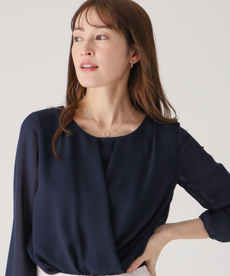 COUP DE CHANCE｜【洗える/日本製/通勤】カシュクール風ブラウス