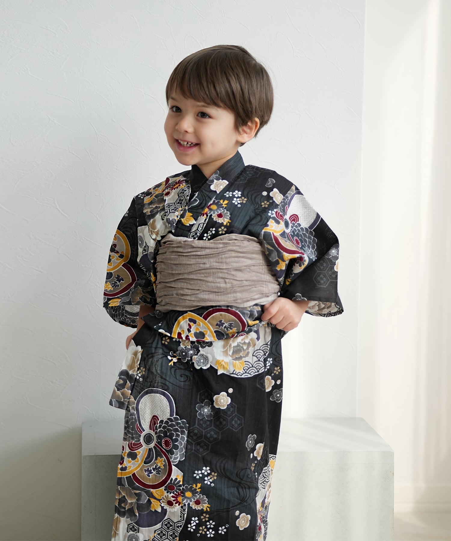 utatane｜ひよこ商店 七五三 着物 3歳 男の子 被布セット ミント七宝