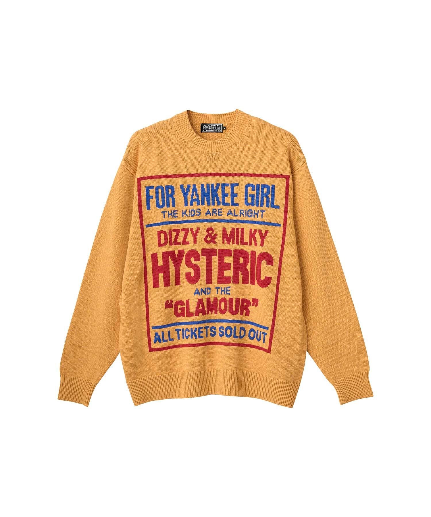 HYSTERIC GLAMOUR｜DIZZY & MILKY編込 セーター | Rakuten Fashion