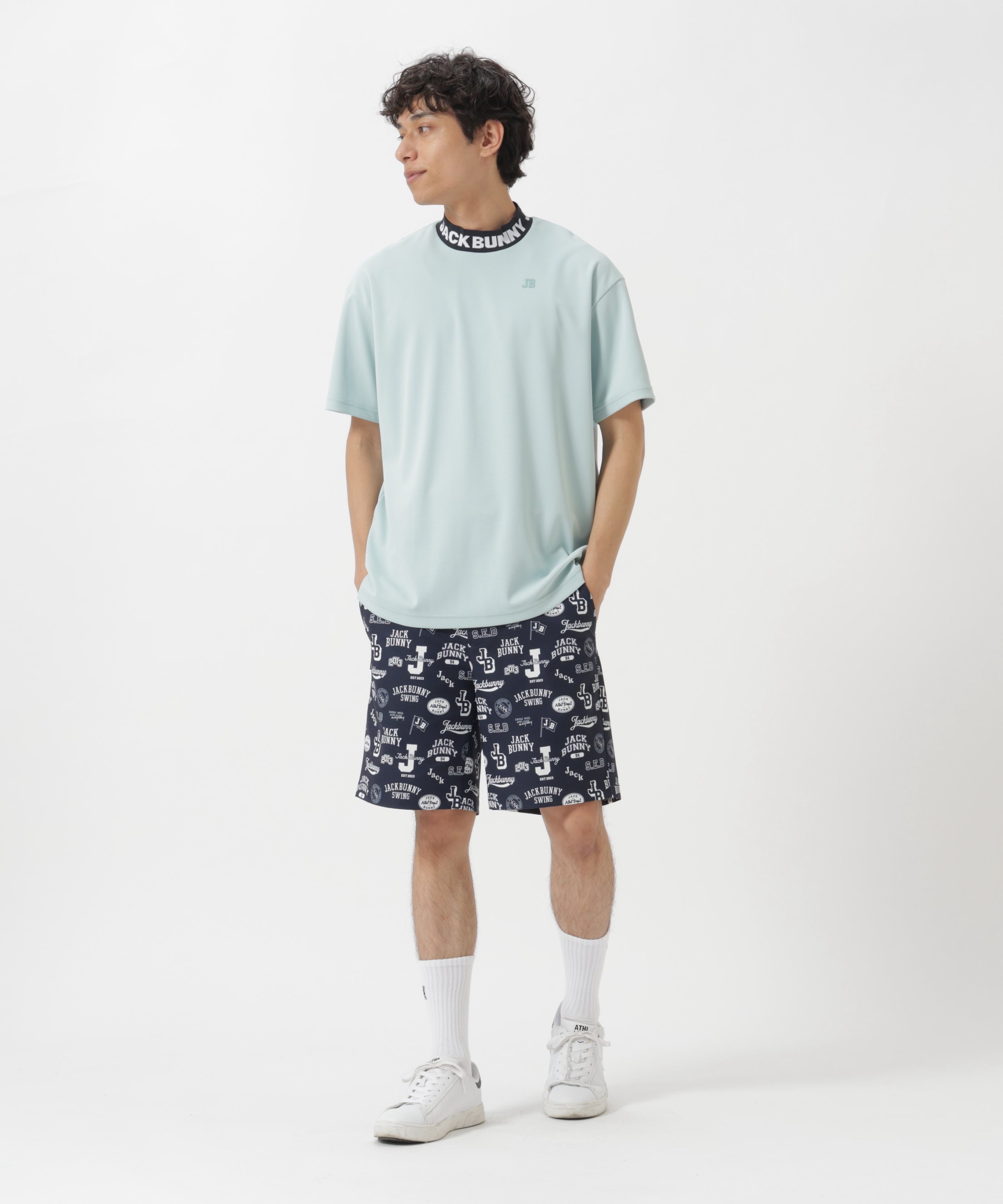 Jack Bunny!!｜PEストレッチロゴプリントショートパンツ | Rakuten