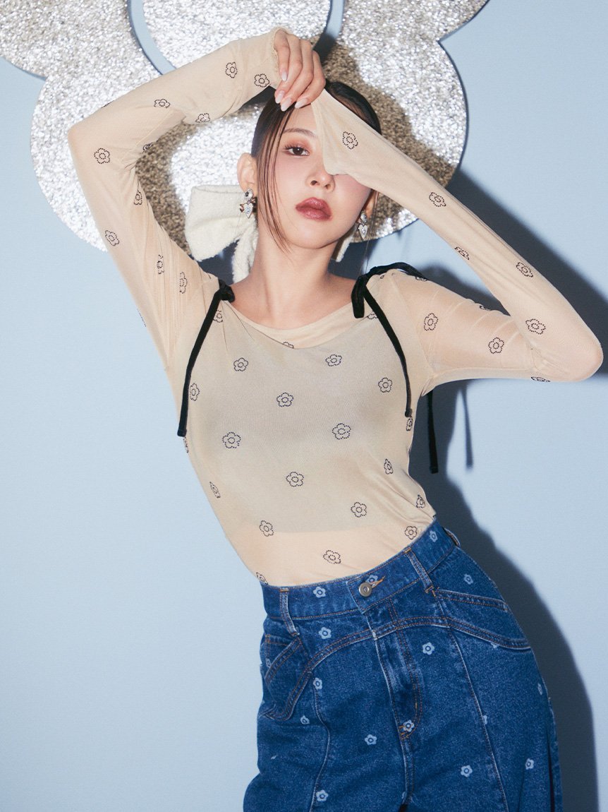 LILY BROWN｜【WEB限定】【LILY BROWN×MARY QUANT】デイジー柄ワイド