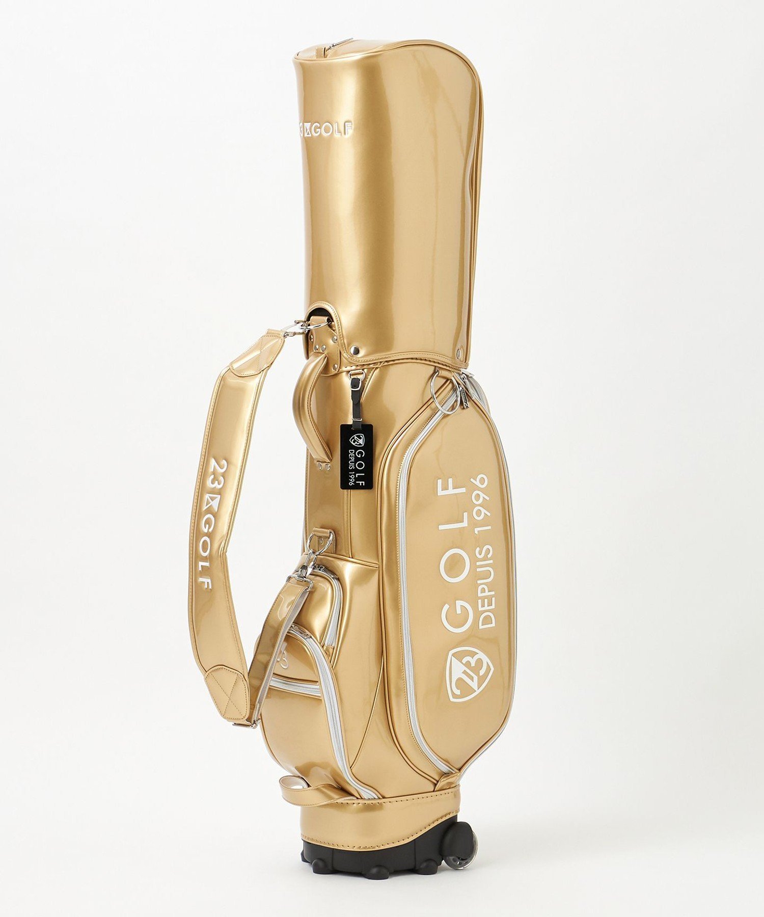 23区GOLF｜【UNISEX】エレガントエナメルキャディバッグ キャスター