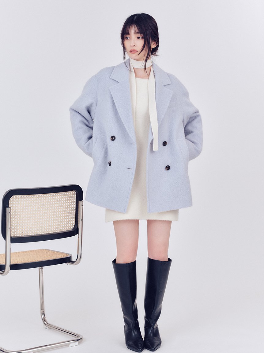 FRAY I.D｜オーバーサイズウールシャギージャコット | Rakuten Fashion