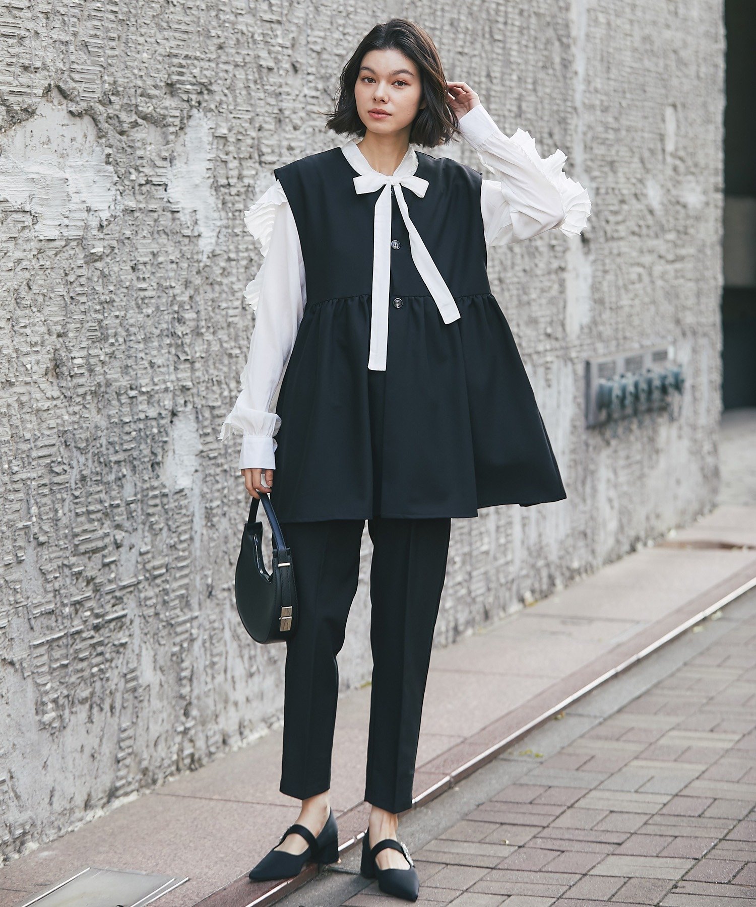 SMILE ORCHID｜ジレ&デーパートパンツ2点セットアップ | Rakuten