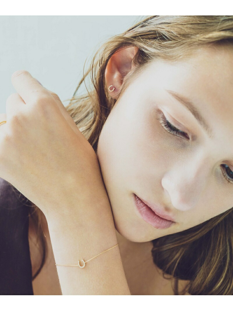 ete｜K18YG ホースシュー ダイヤモンド ブレスレット | Rakuten