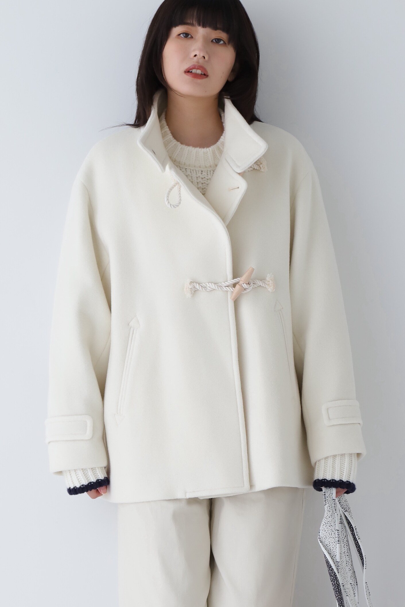 human woman｜◇ダブルモッサダッフルコート | Rakuten Fashion(楽天