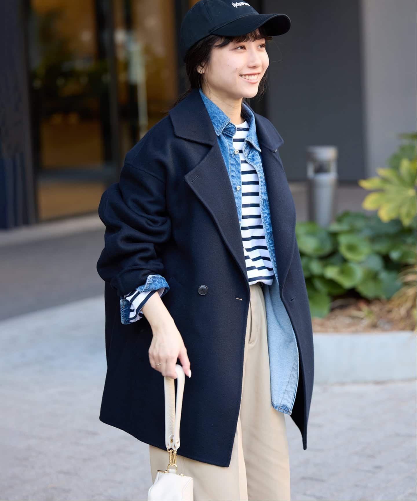 SLOBE IENA｜souple wool ダブルフェイスミドルコート | Rakuten