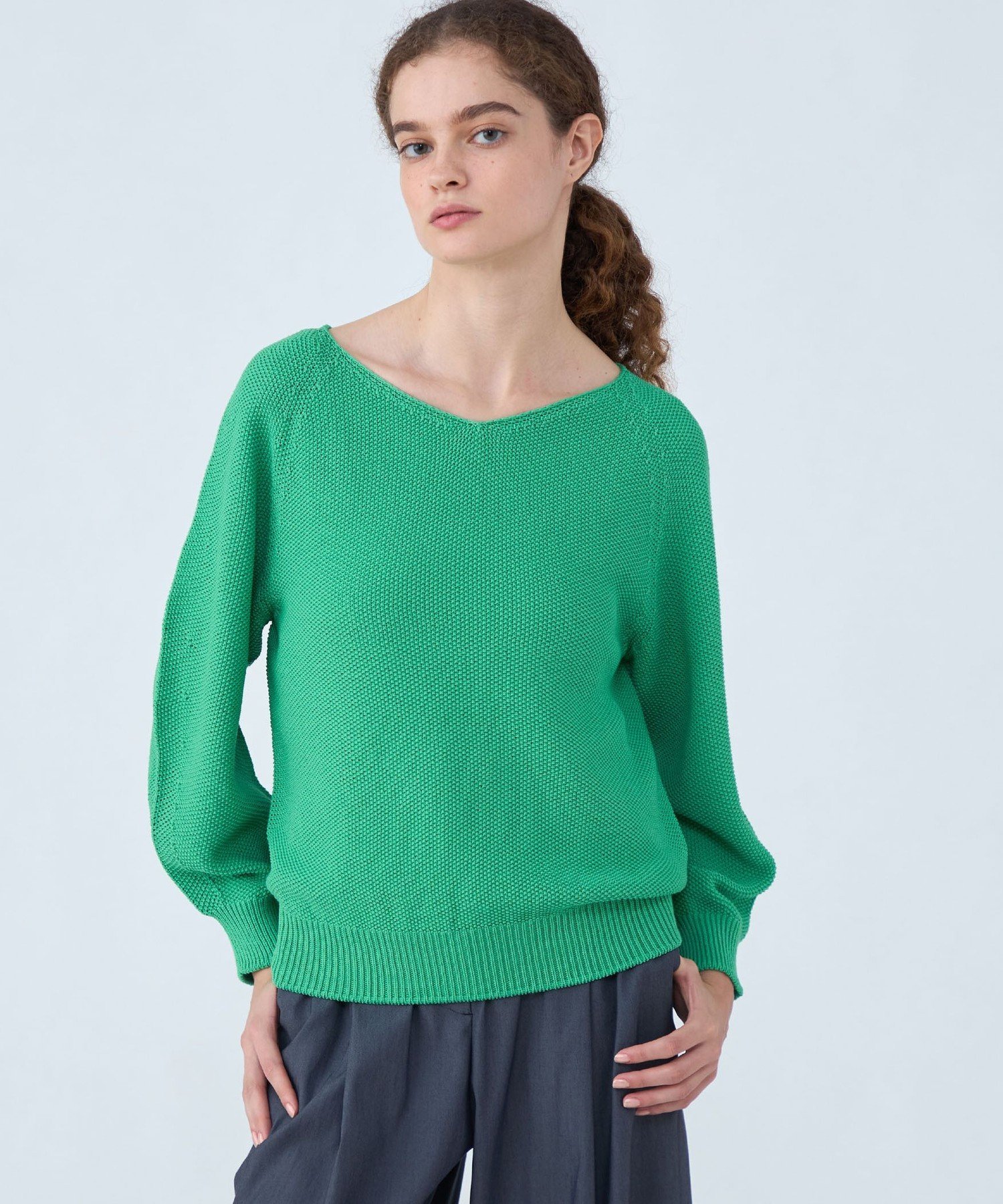 TOMORROWLAND｜モスステッチ Vネックプルオーバー | Rakuten Fashion