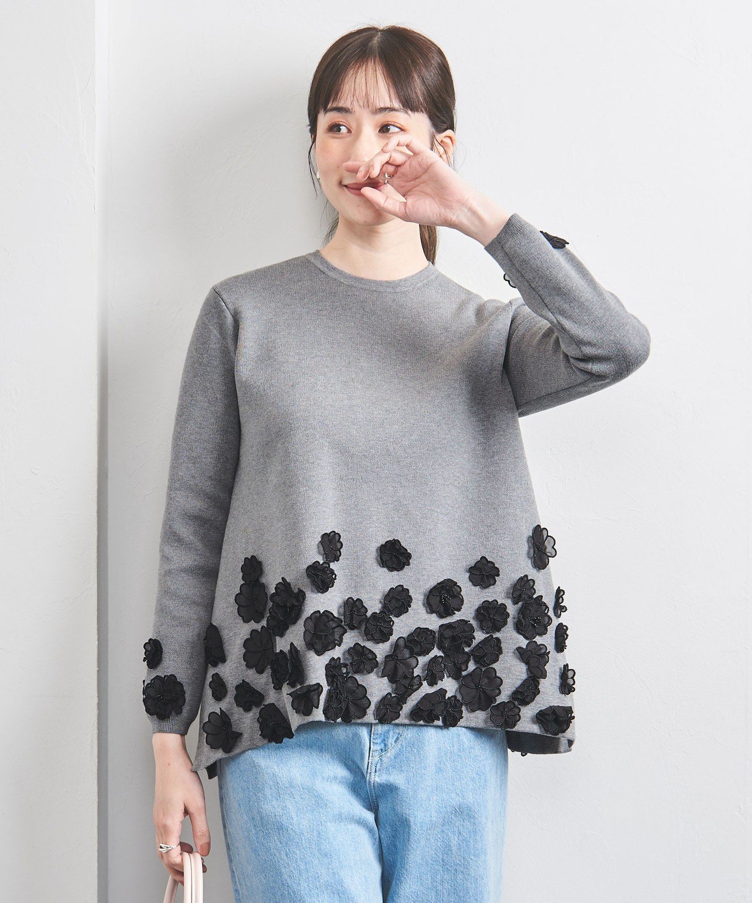 UNITED ARROWS LTD. OUTLET｜3D フラワーモチーフ ニット プルオーバー