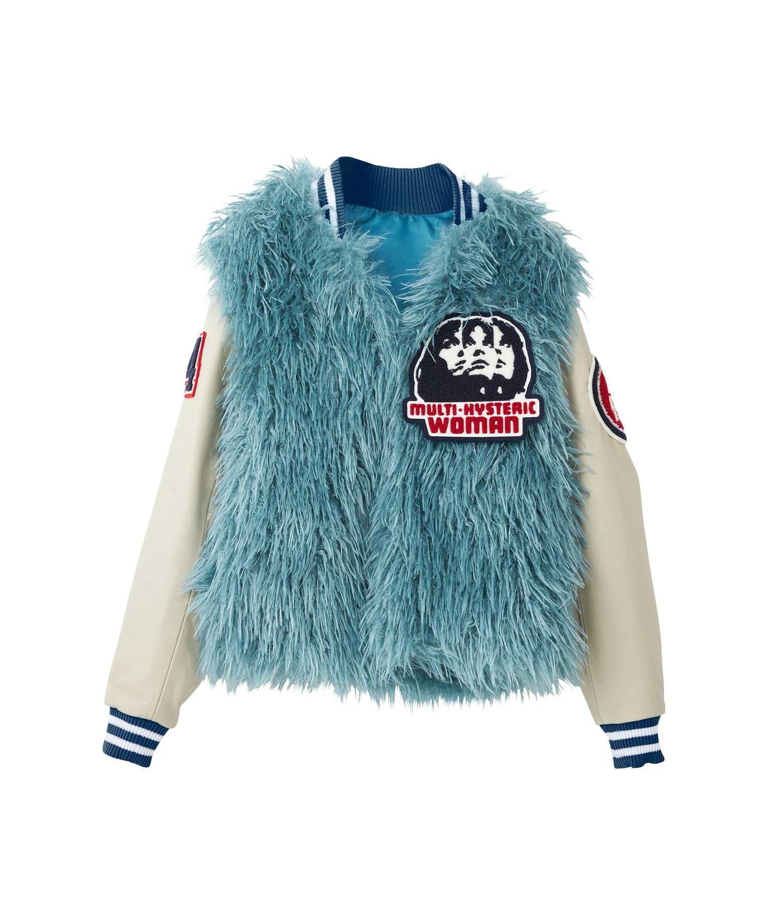 HYSTERIC GLAMOUR｜HYSTERIC WOMANワッペン フェイクファースタジャン