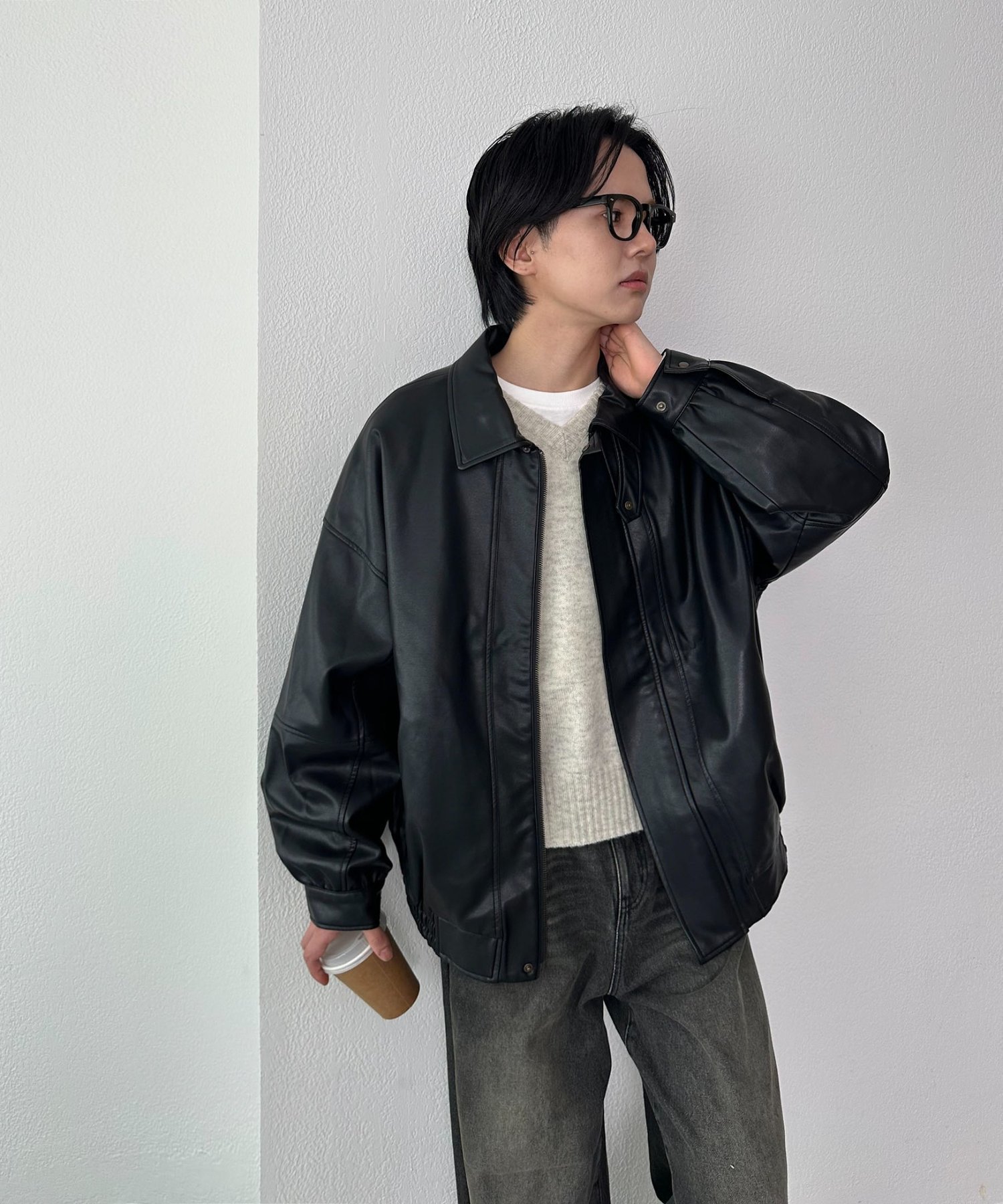 Discoat｜【リバイバル】ヴィンテージPUレザージャケット《ユニ