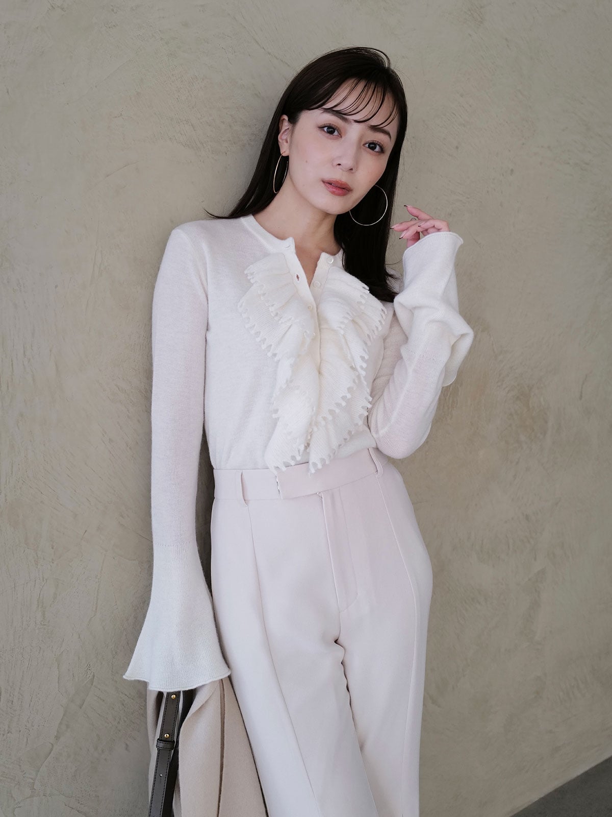 anuans｜カスケードフリルニットトップス | Rakuten Fashion(楽天