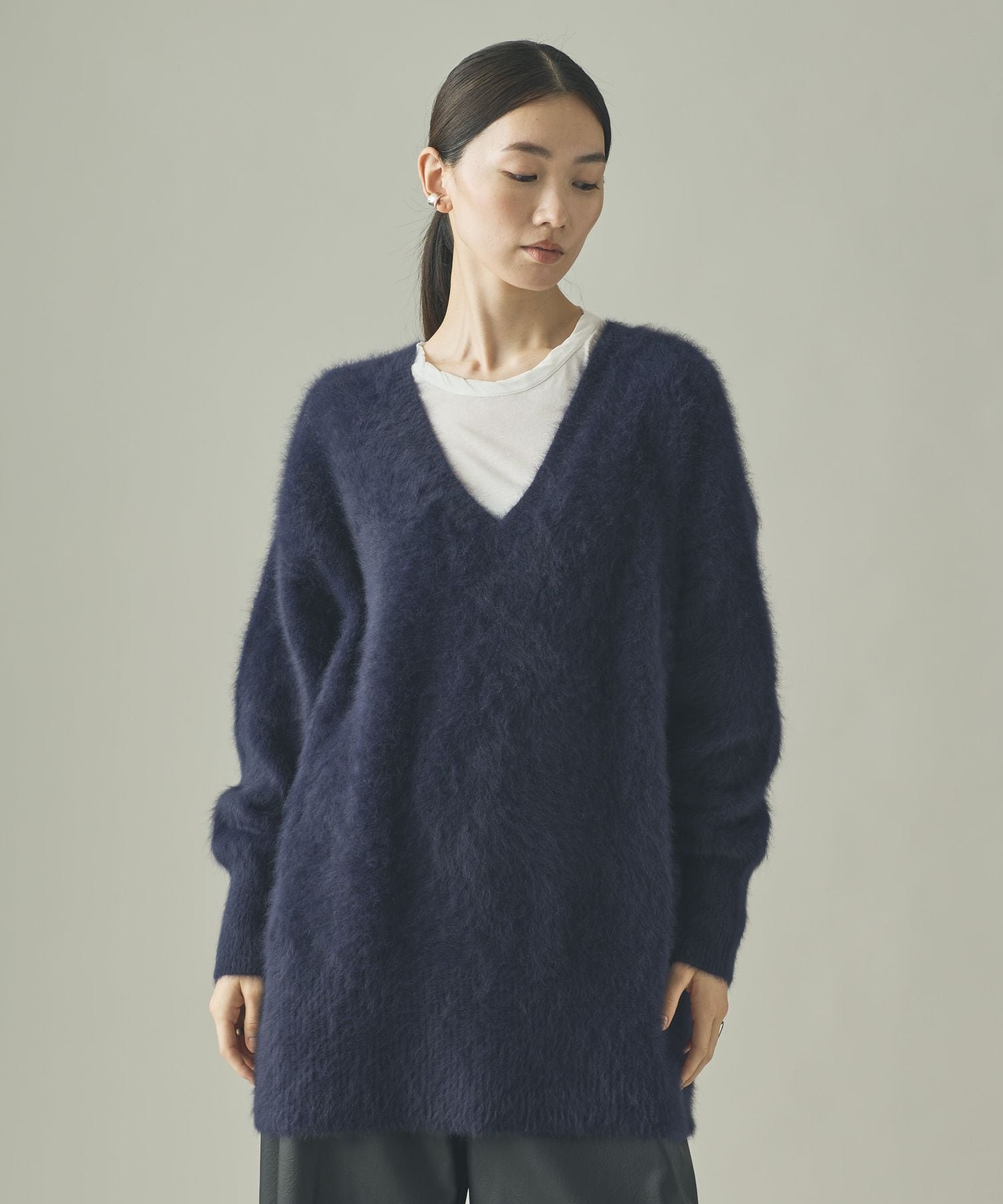 Curensology｜FOXカシミヤVネックニットプルオーバー | Rakuten