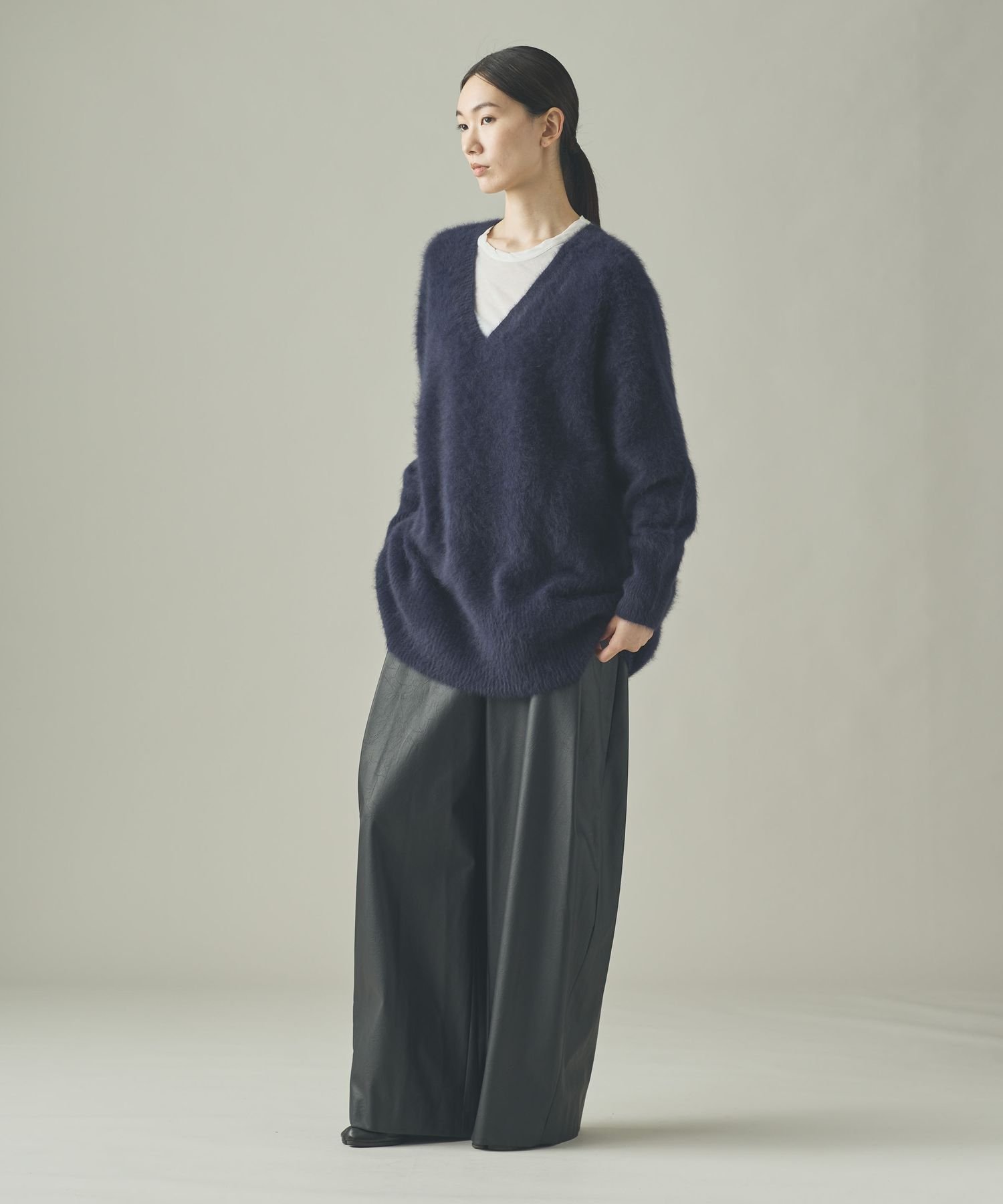 Curensology｜FOXカシミヤVネックニットプルオーバー | Rakuten