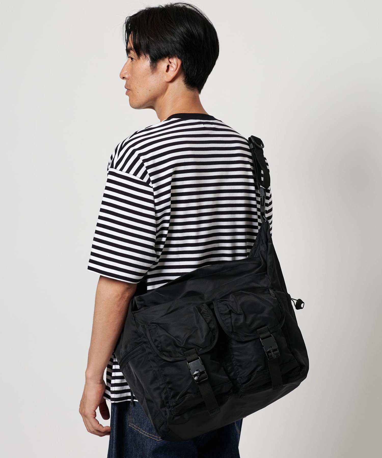 ＜BAICYCLON＞ ナイロン マルチポケット ショルダーバッグ 別注】＜BAICYCLON＞ ナイロン マルチポケット ショルダーバッグ