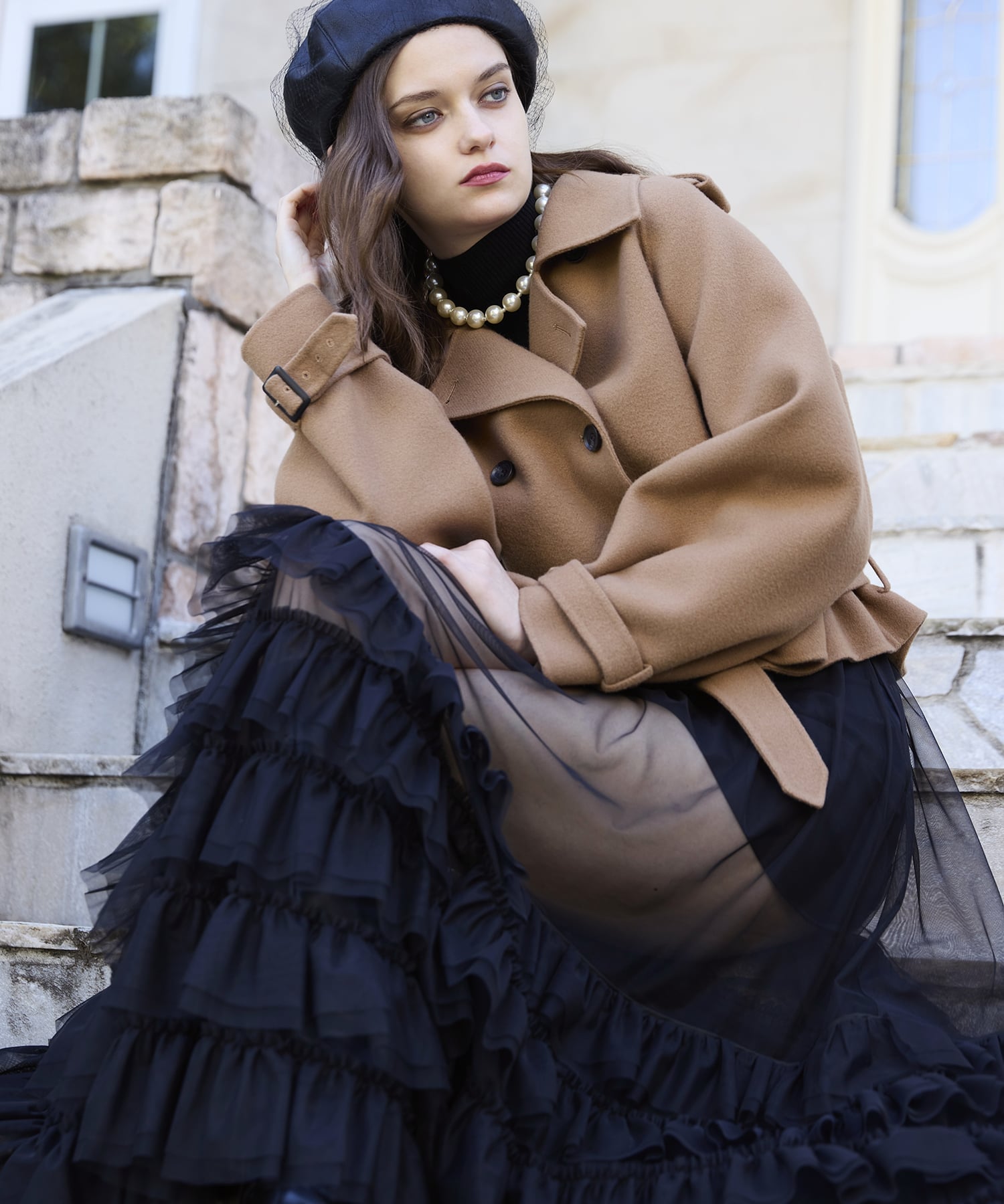 EIMY ISTOIRE｜チュールティアードレイヤードスカート | Rakuten