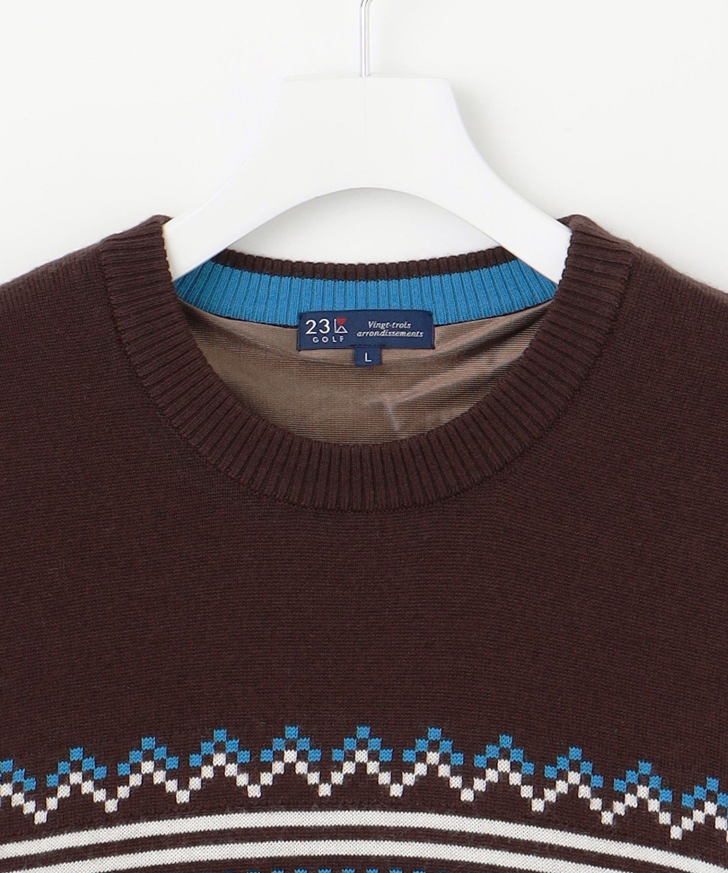 23区GOLF｜【MEN】【ウォッシャブル】フェアアイル柄ニット | Rakuten