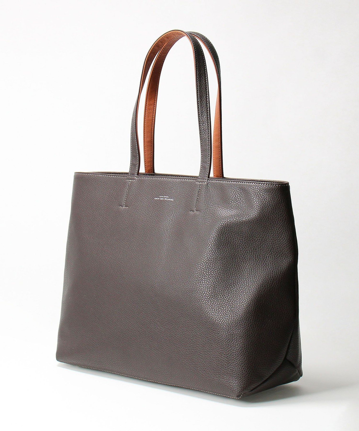 UNITED ARROWS green label relaxing｜シボ レザーライク ジップ