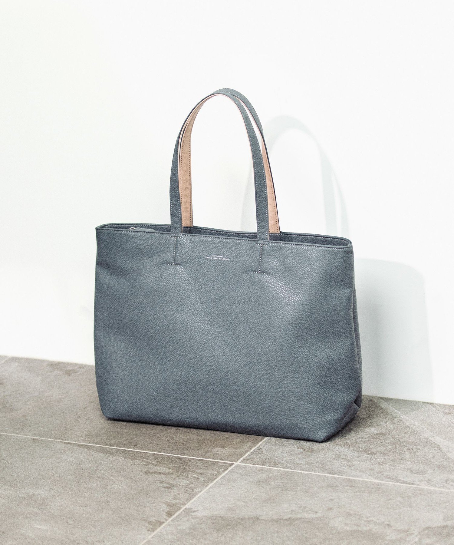 UNITED ARROWS green label relaxing｜シボ レザーライク ジップ