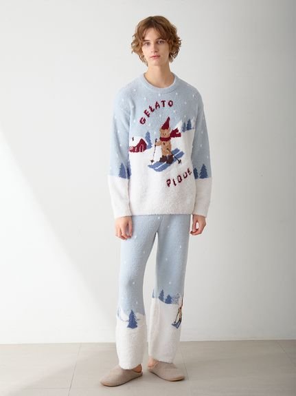 gelato pique｜【HOLIDAY】【HOMME】スキーベアジャガードロングパンツ