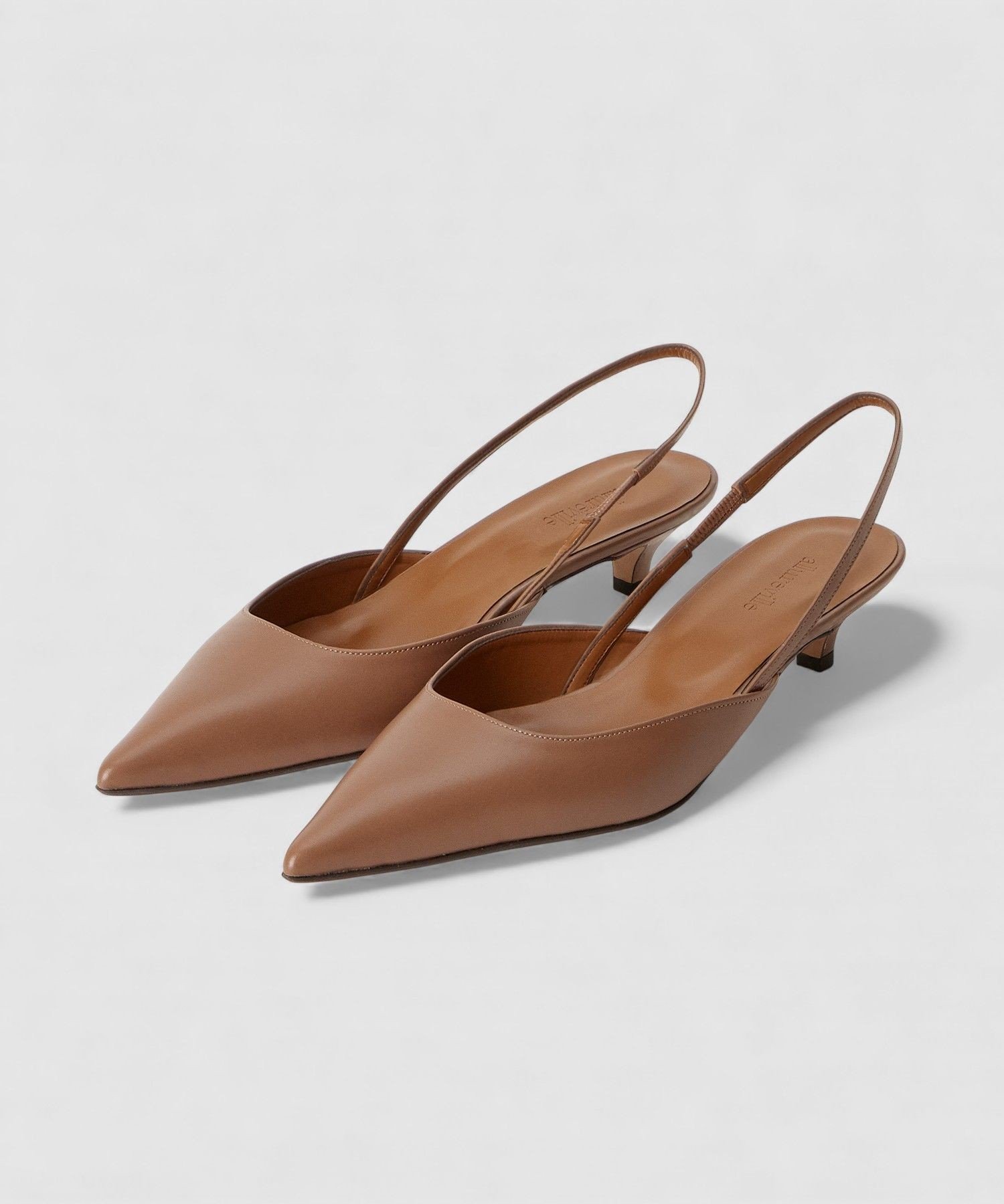 allureville｜◇ ポインテッドスリングバックストラップパンプス