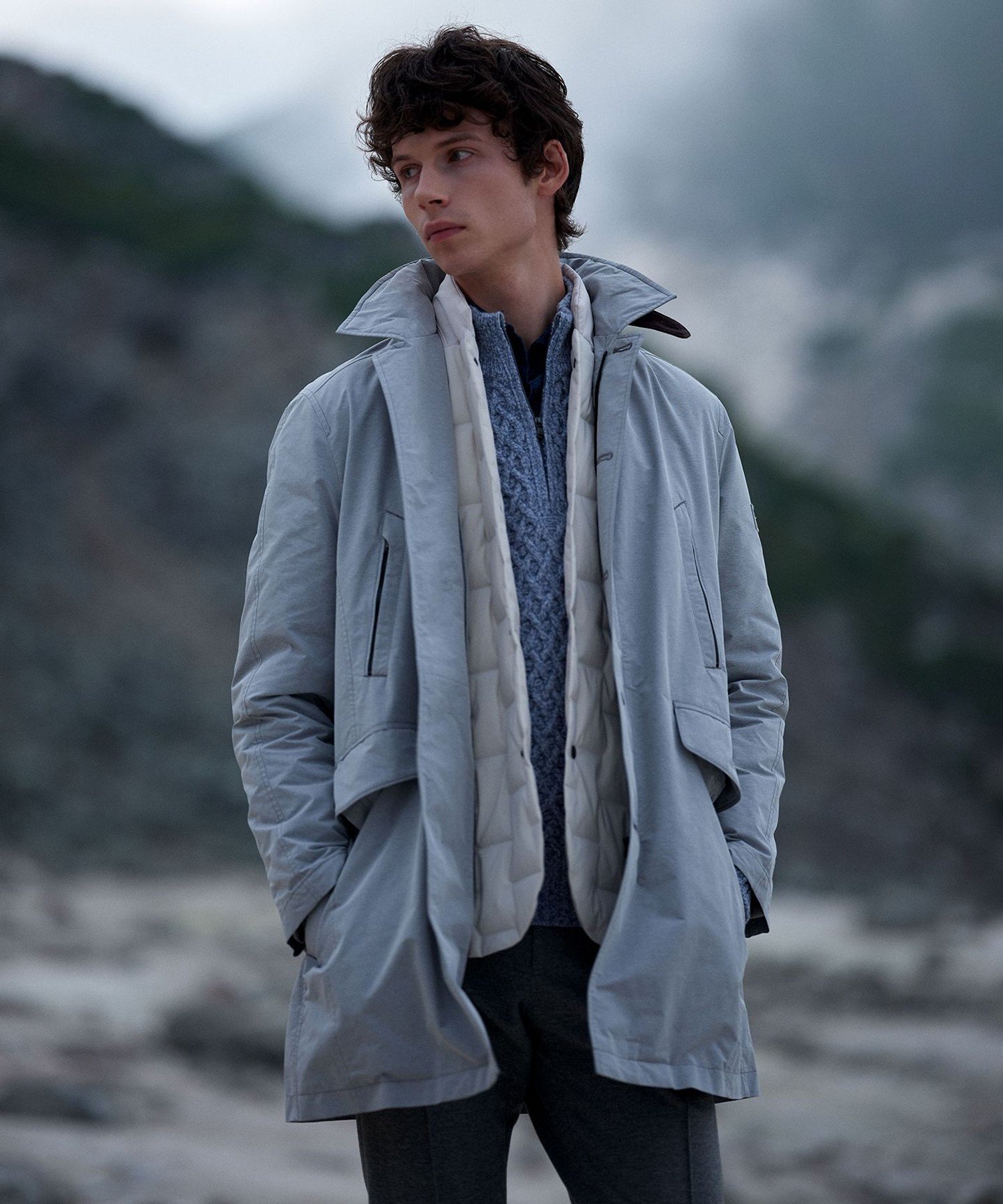 JOSEPH ABBOUD｜【3WAY/撥水/INフード/ダウンライナー付】 3WAY高機能