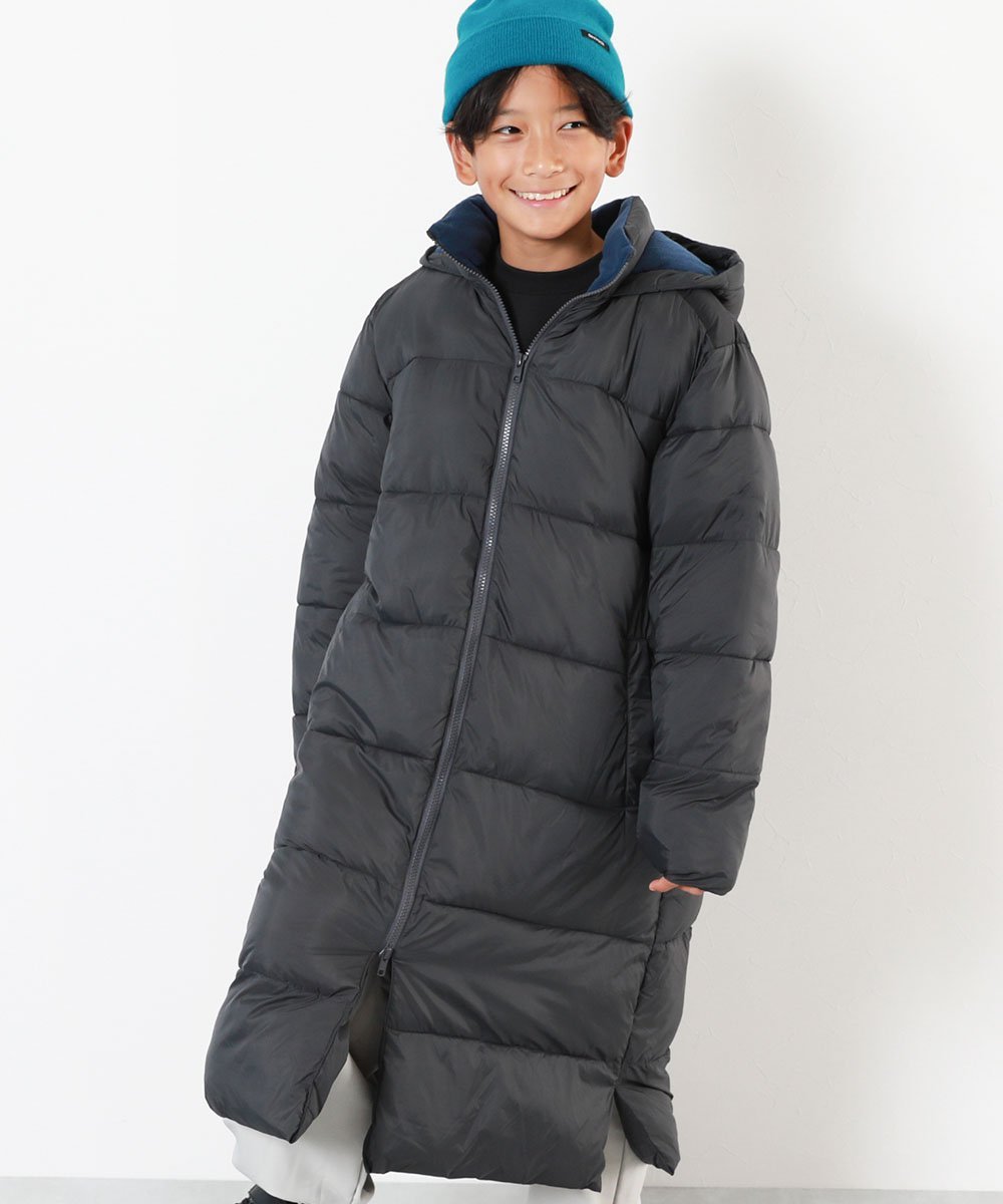 devirock｜洗える ファイバーダウン あったか防風 ロングコート ダウン