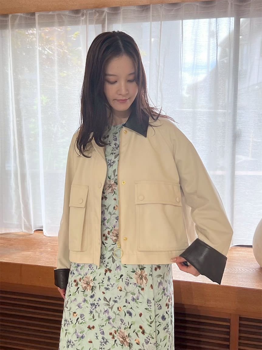 Mila Owen｜ショートテントシルエットハンティングジャケット