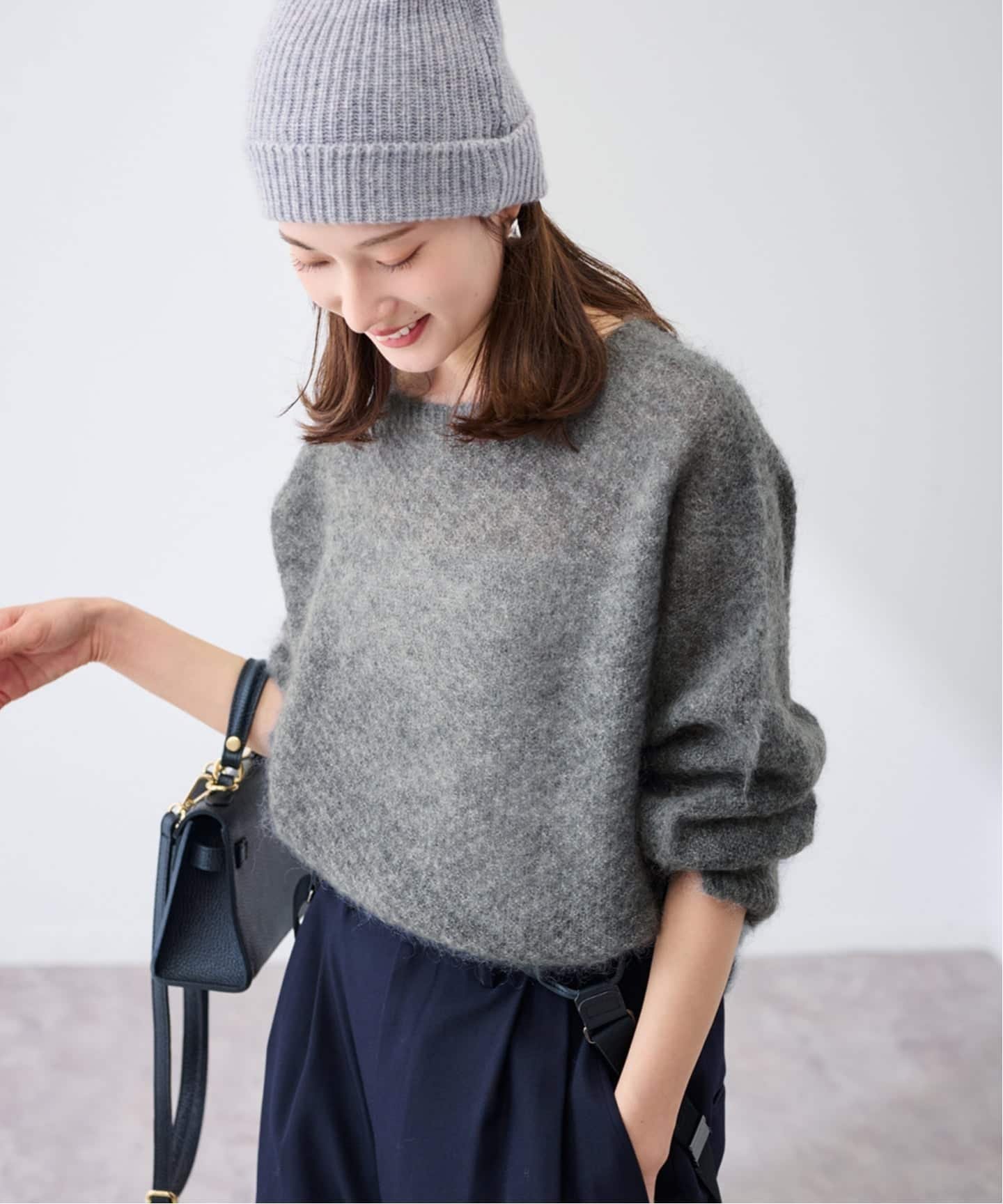 FRAMeWORK｜モヘヤmix カノコ柄プルオーバー | Rakuten Fashion(楽天