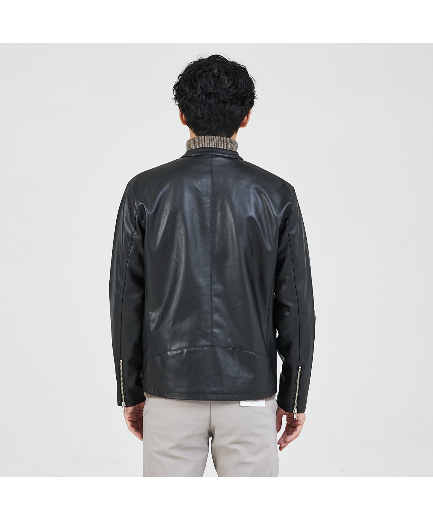 ABAHOUSE｜【定番】ネオレザー シングル ライダース | Rakuten Fashion