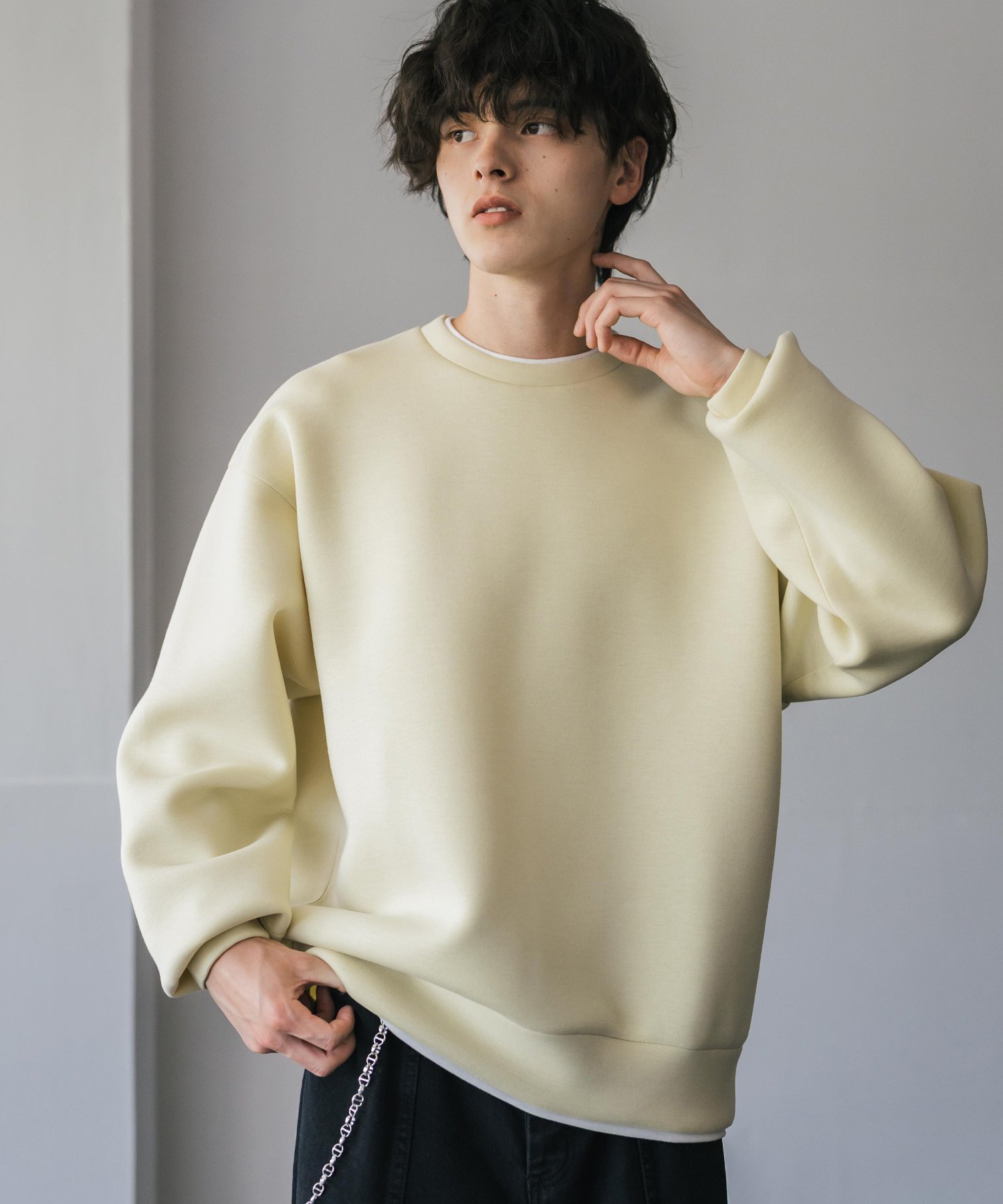 Rocky Monroe｜ダンボールニットフェイクレイヤードプルオーバー