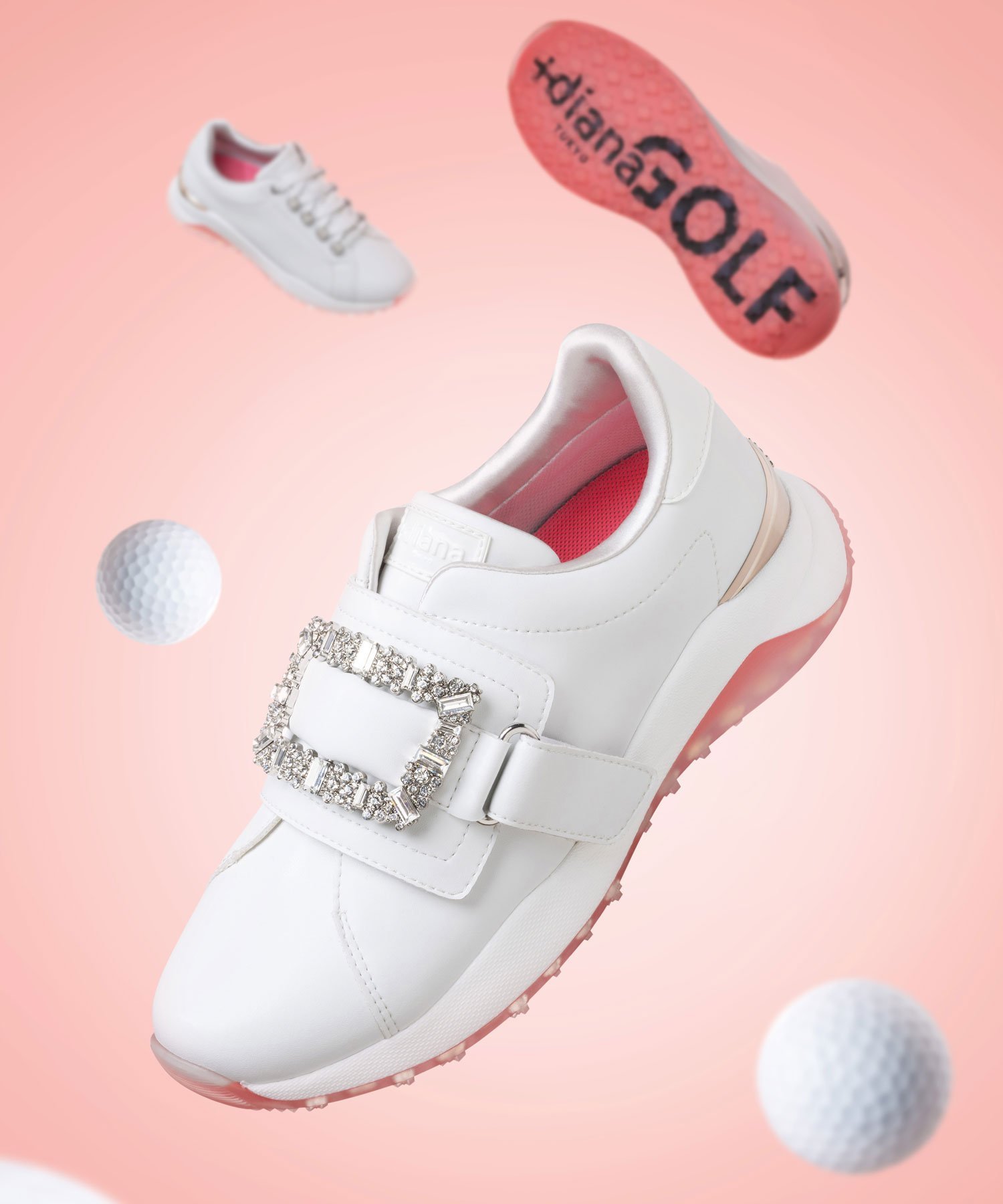 diana｜【+dianaGOLF】バックル付きゴルフシューズ | Rakuten Fashion