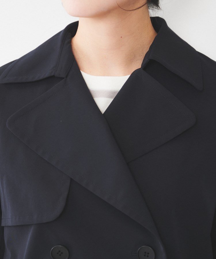 UNTITLED｜【洗える/ストレッチ】ショートトレンチコート | Rakuten