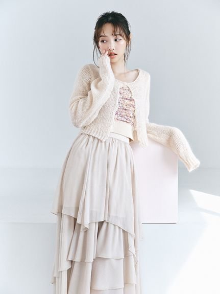 LILY BROWN｜ブライトシアースカート | Rakuten Fashion(楽天