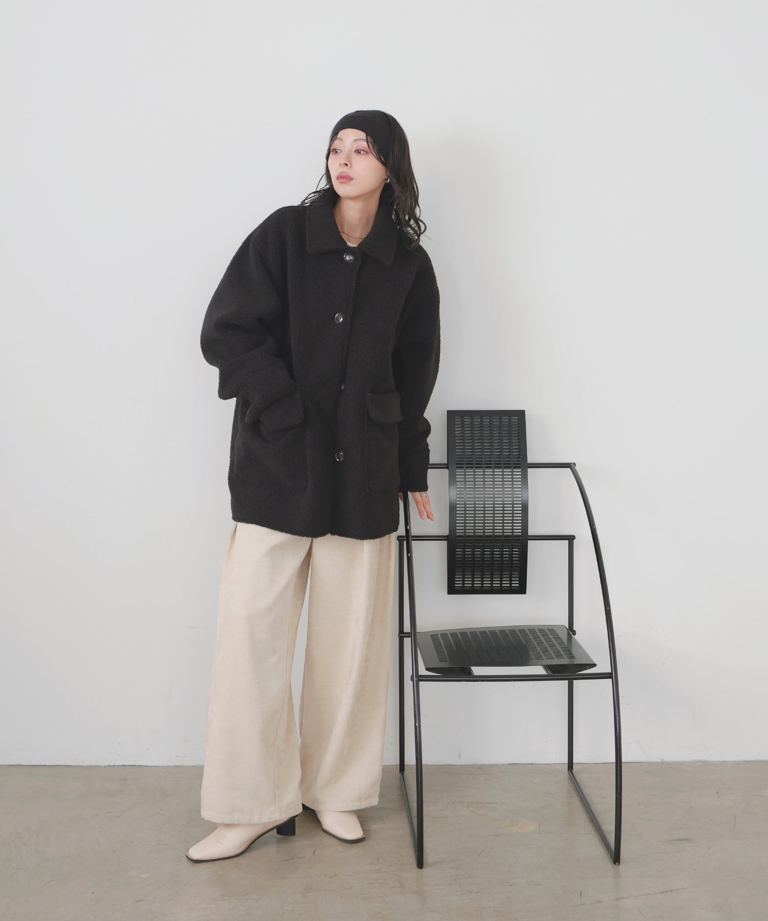 LIAN｜ボアムートンステンカラーコート | Rakuten Fashion(楽天