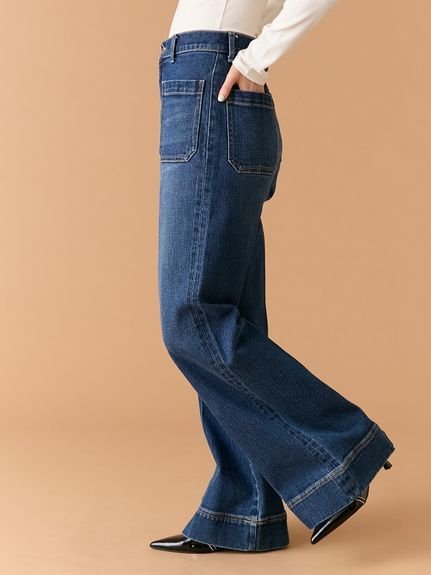 LILY BROWN｜ストレートフレアデニムパンツ | Rakuten Fashion(楽天